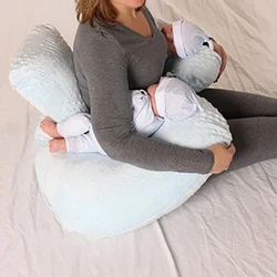Almohada burbujas desmontable para bebé gemelos – Cojín lactancia