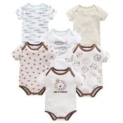 Mono de algodón con estampado de león para bebé 0-3 meses