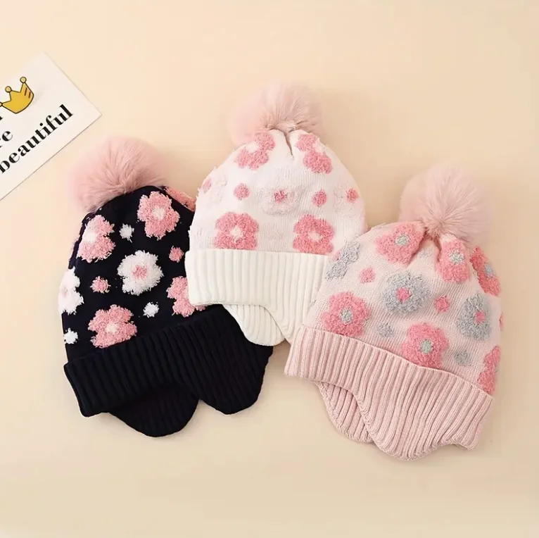 Gorro de invierno con orejeras para niños – Punto suave y cálido - imagen 3