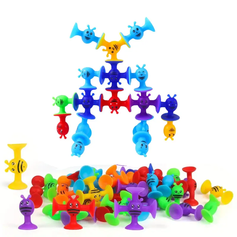 Bloques con ventosas Montessori para niños – Juguete sensorial - imagen 3