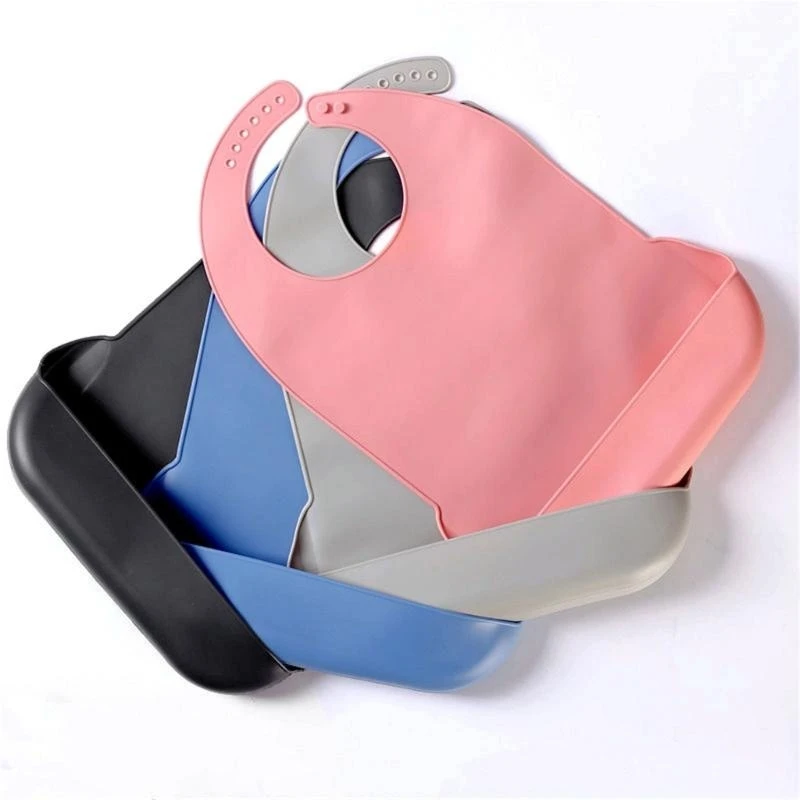 Baberos silicona tamaño adulto M76C, protecciones herméticas, Baberos impermeables suaves para adultos para comidas o - imagen 2