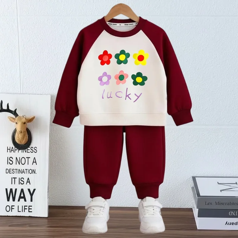 Chándal infantil de sudadera con capucha y pantalón largo estampado - imagen 2