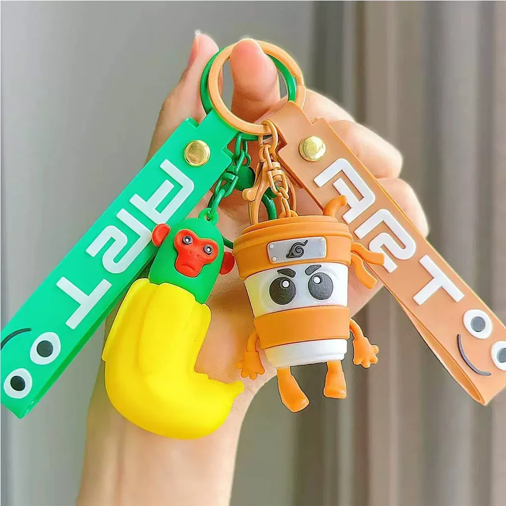 LLavero creativo y divertido de Brainrot italiano Tralalero Tralala Tung Tung Tung Sahur bailarina capuchino llaveros de muñecos decoración regalo - imagen 5