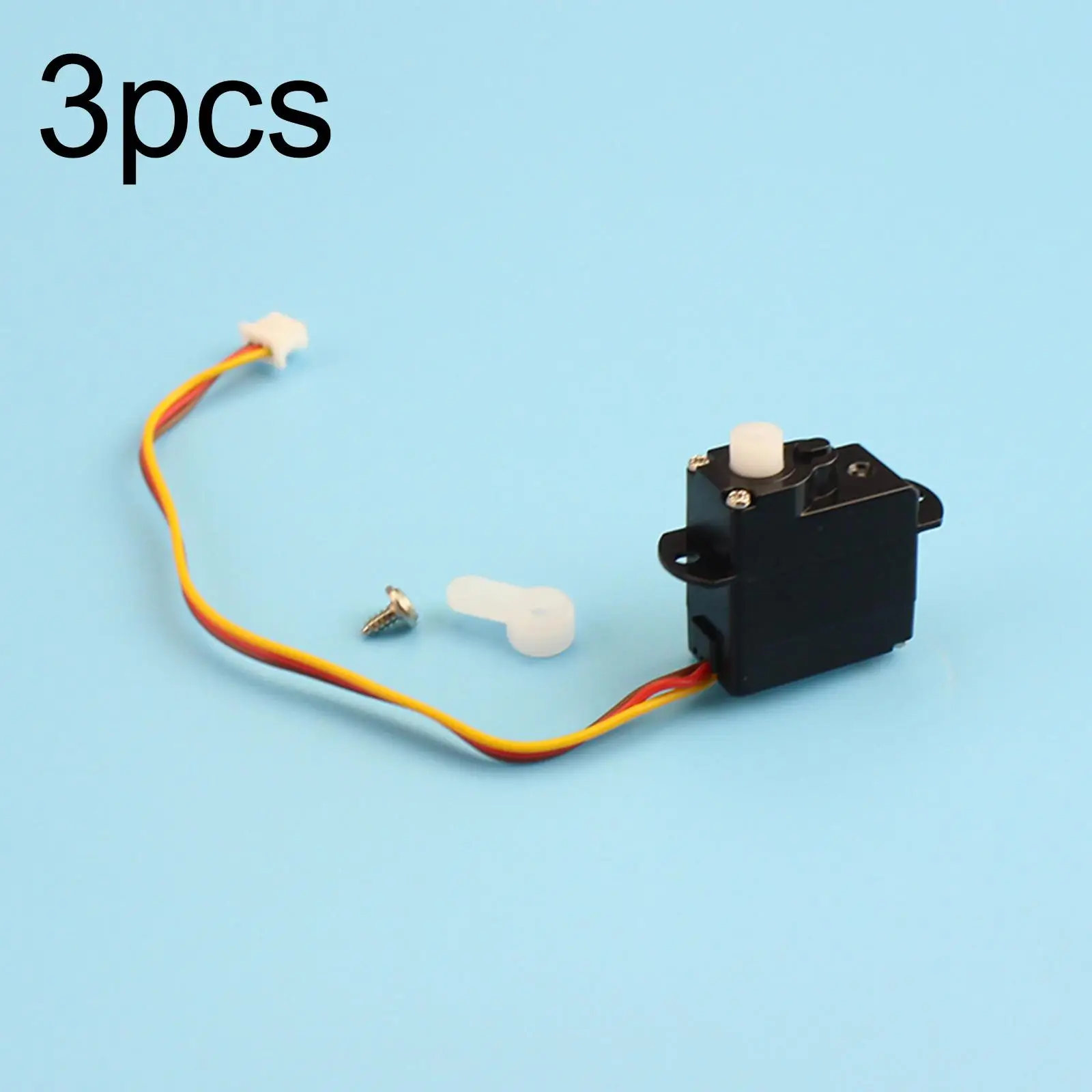 3x RC Heclicopter Servo Set Replacement Modification Practical Lightweight Steering Gear Accessory for Wltoys XK K127 K110S