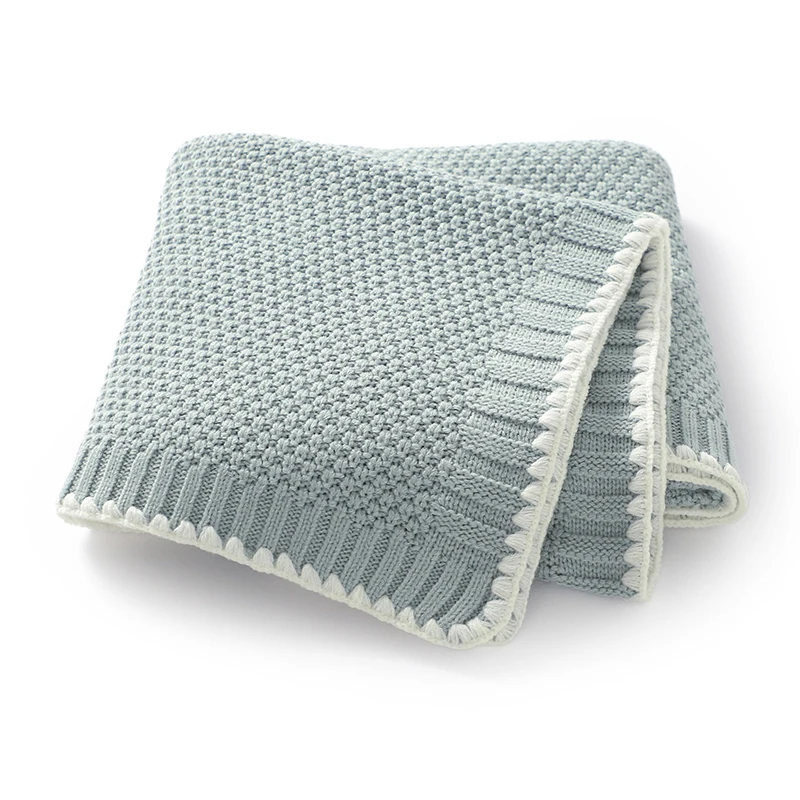 Mantas de punto para bebé, colcha de cama ultrasuave para recién nacido, niño y niña, 90x70cm, estera receptora Unisex de doble uso, funda para lanzar para niños pequeños