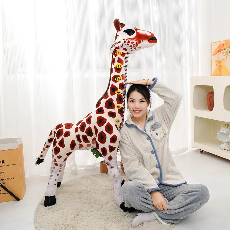 Jirafa de peluche gigante y suave – Animal relleno para niños - imagen 2