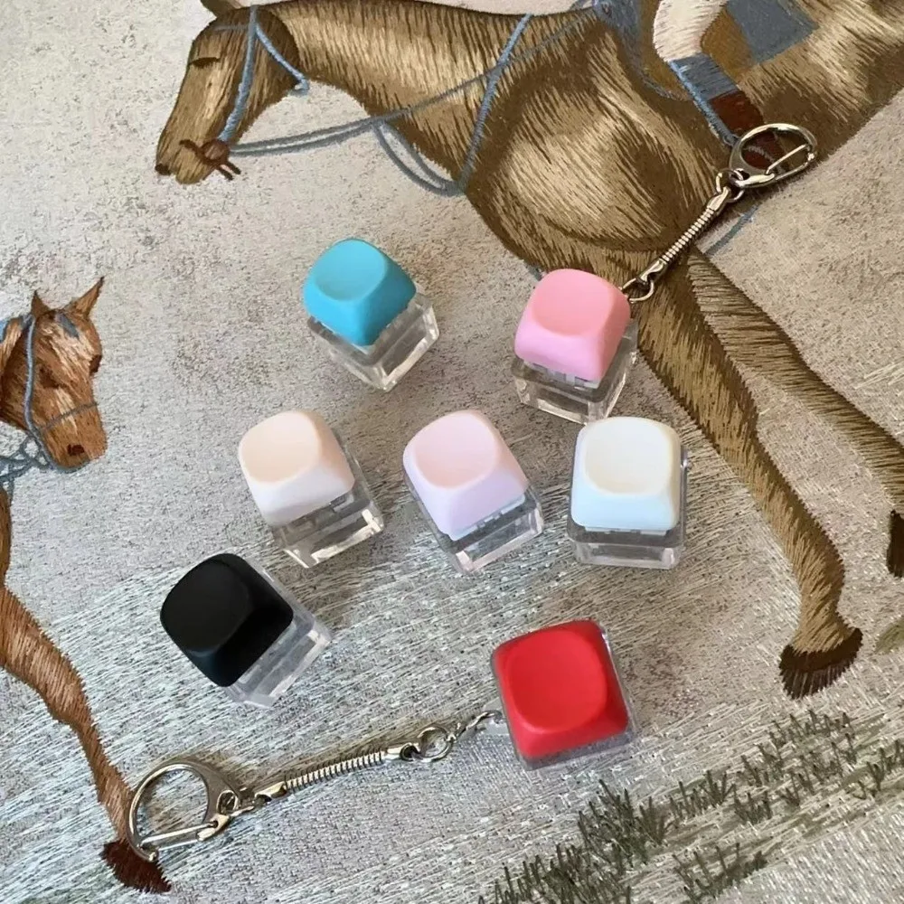Nuevo 1/2/3/4/9 teclas teclado de dedo Keycap alivio del estrés Fidget llavero pasar el tiempo Gadget Clicker juguete adulto - imagen 3