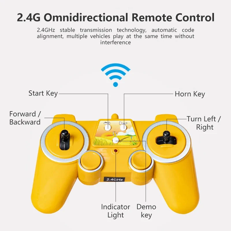 Tractores agrícolas Double E 1:16 RC, remolque, coches controlados por Radio, simulador agrícola, coche, camión, granjero en miniatura, modelo Animal, juguetes para niños - imagen 5