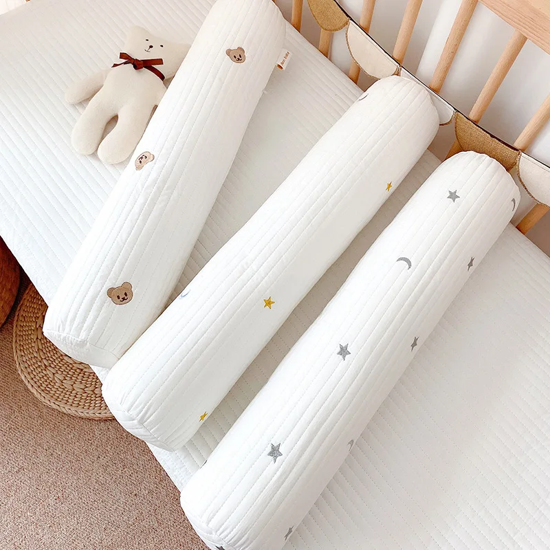 Parachoques acolchado coreano para cama de bebé recién nacido, parachoques para cuna para bebés, Protector de cuna de cama de algodón, accesorios para habitación de bebé - imagen 5