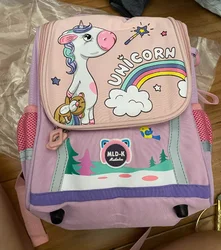 Mochila unicornio impermeable para colegio – Ligera estampado arcoíris