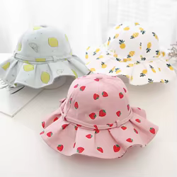 Sombrero algodón protección solar bebé niña verano