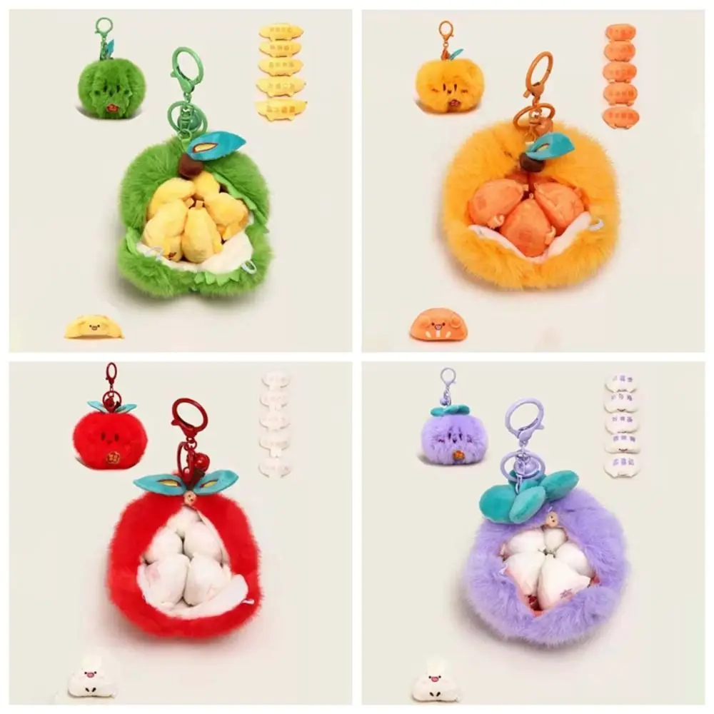 Llavero frutas pelables para niños – Durian, mandarina y mangostán - imagen 5