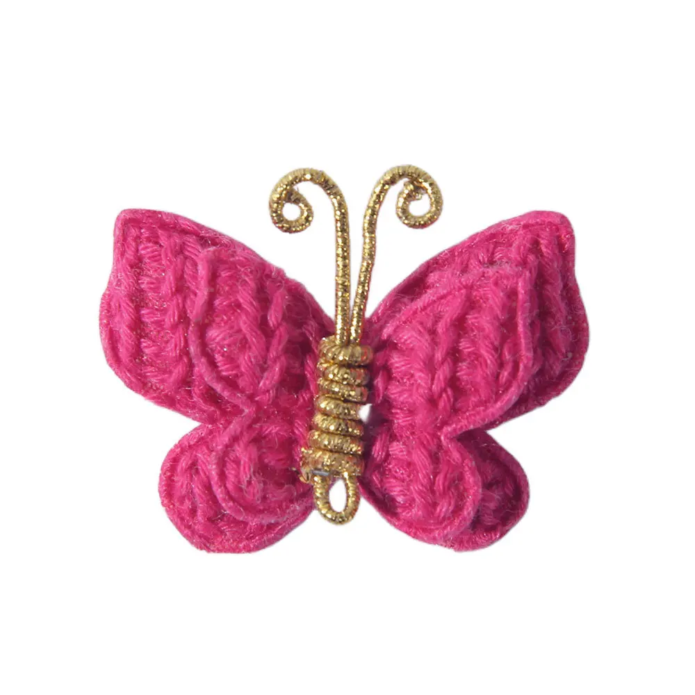 Horquillas mariposa de punto para niña – Artesanales - imagen 5