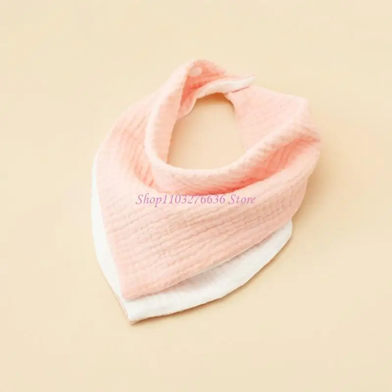 Baberos R6FD para bebé con 4 capas algodón, Baberos para dentición, Baberos para niñas y niños, Baberos para recién - imagen 3