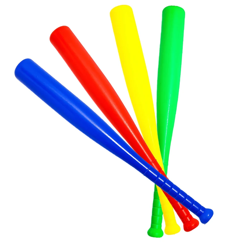1 palo de béisbol de plástico con pelota, juego deportivo, rojo, amarillo, verde, azul, 4 colores para juegos deportivos al aire libre, regalo de béisbol ZYF - imagen 3
