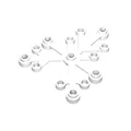 200pcs white