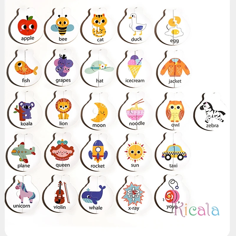 Letras Montessori de colores – Juguete educativo de alfabeto