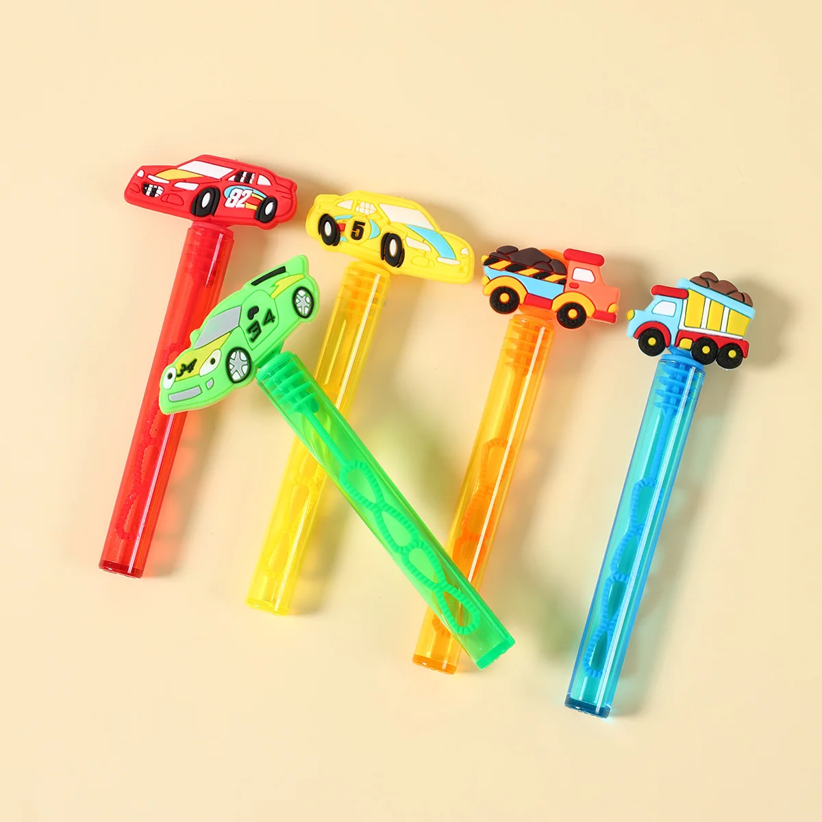 Vehículo de ingeniería, coche de carreras, tubo de burbuja, botella de jabón, construcción, decoración de fiesta de cumpleaños para niños, juguetes, regalos, Baby Shower - imagen 3