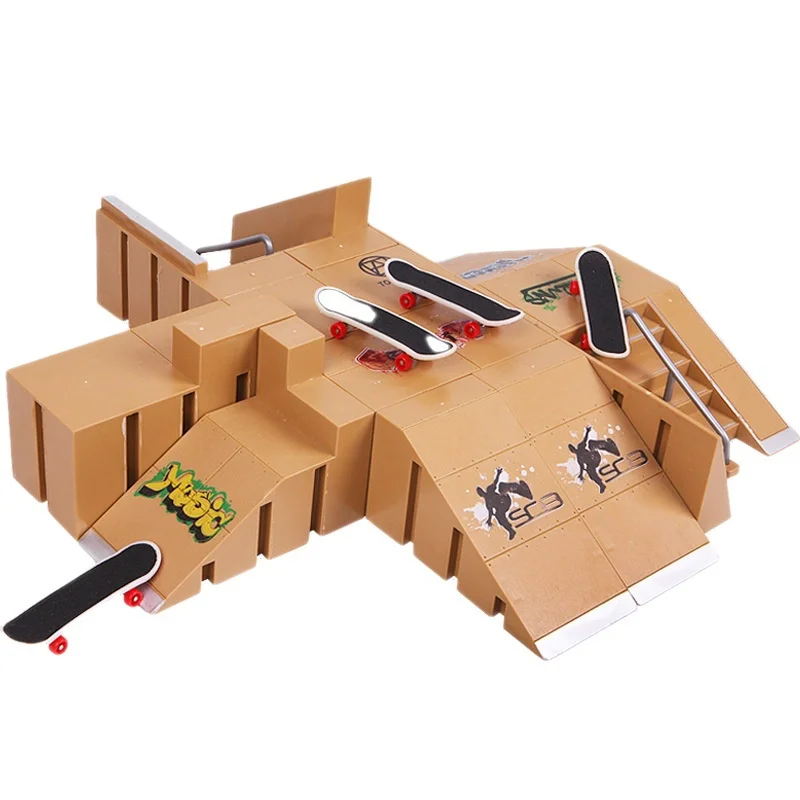 Mini monopatín para los dedos Parque de Skate en kit de juguete - imagen 2