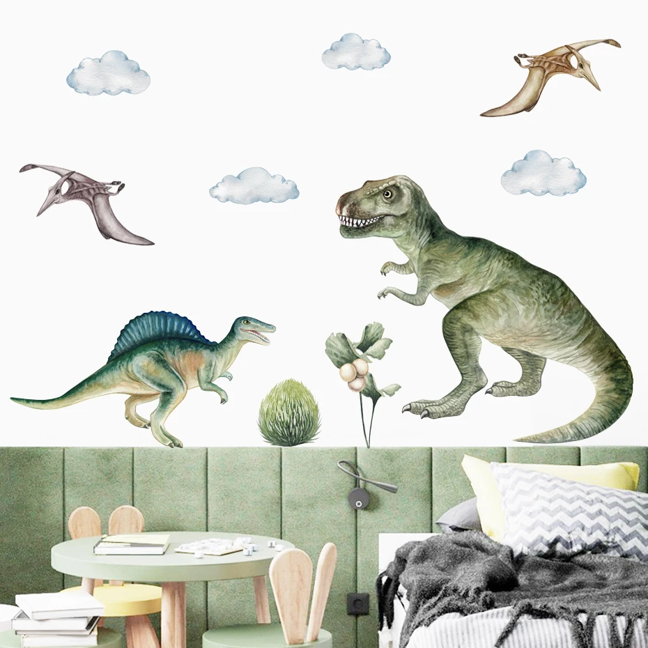 Vinilo infantil de dinosaurio T-Rex jurásico para decorar paredes - imagen 2
