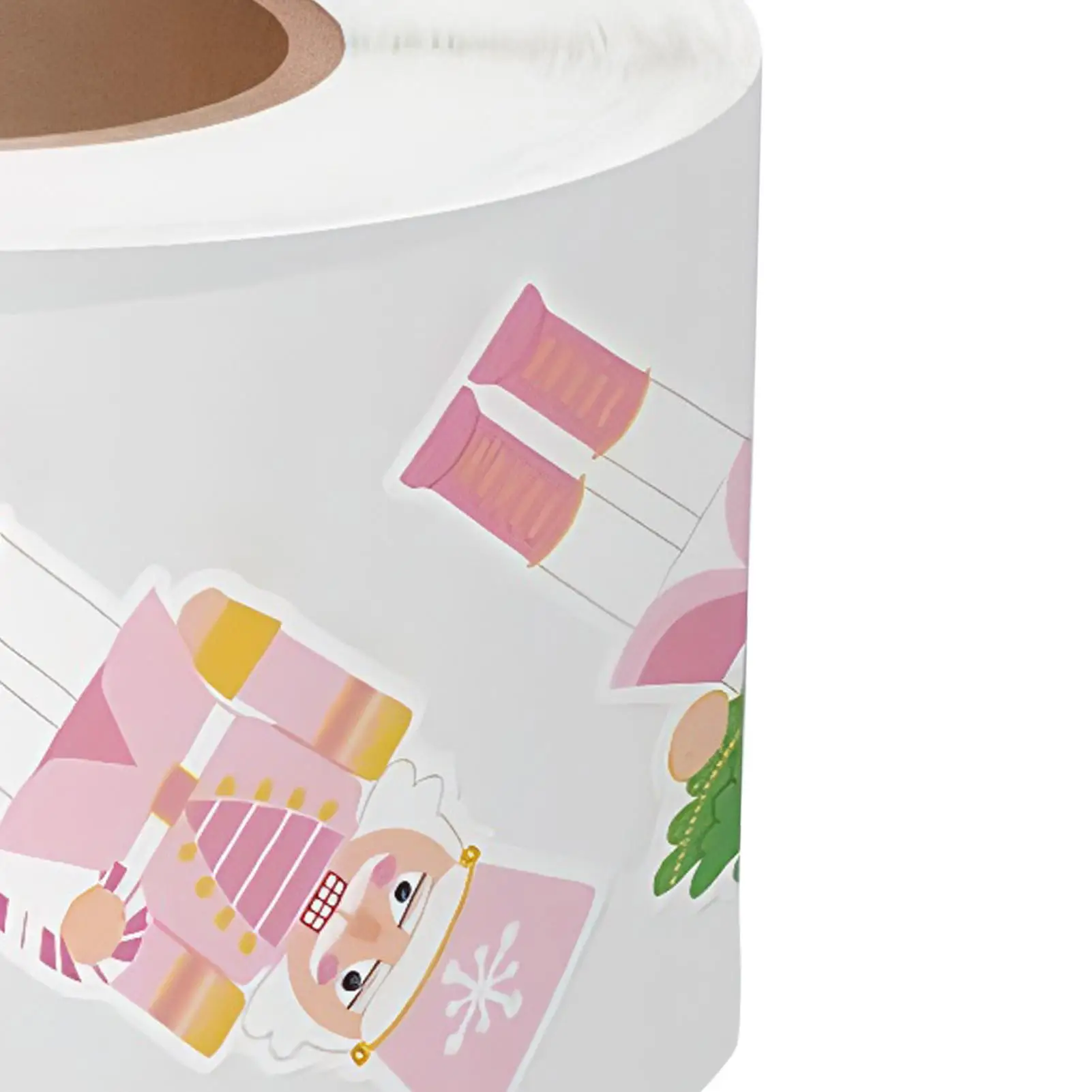 Pegatina navideña autoadhesiva para botellas de agua, pegatina divertida de Cascanueces navideña para ordenador portátil, diario, guitarra, ordenador y teléfono