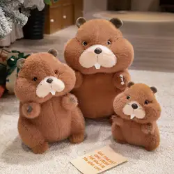 Peluche de marmota suave regordeta para regalar y decorar niños