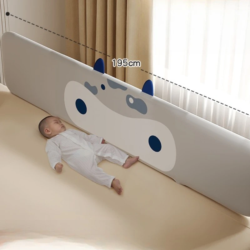 ‌ Cama de noche plegable para bebé ‌   - Parachoques de cuna portátil con tubos reforzados Riel de cama antiarrollamiento para seguridad para dormir de recién nacidos - imagen 5