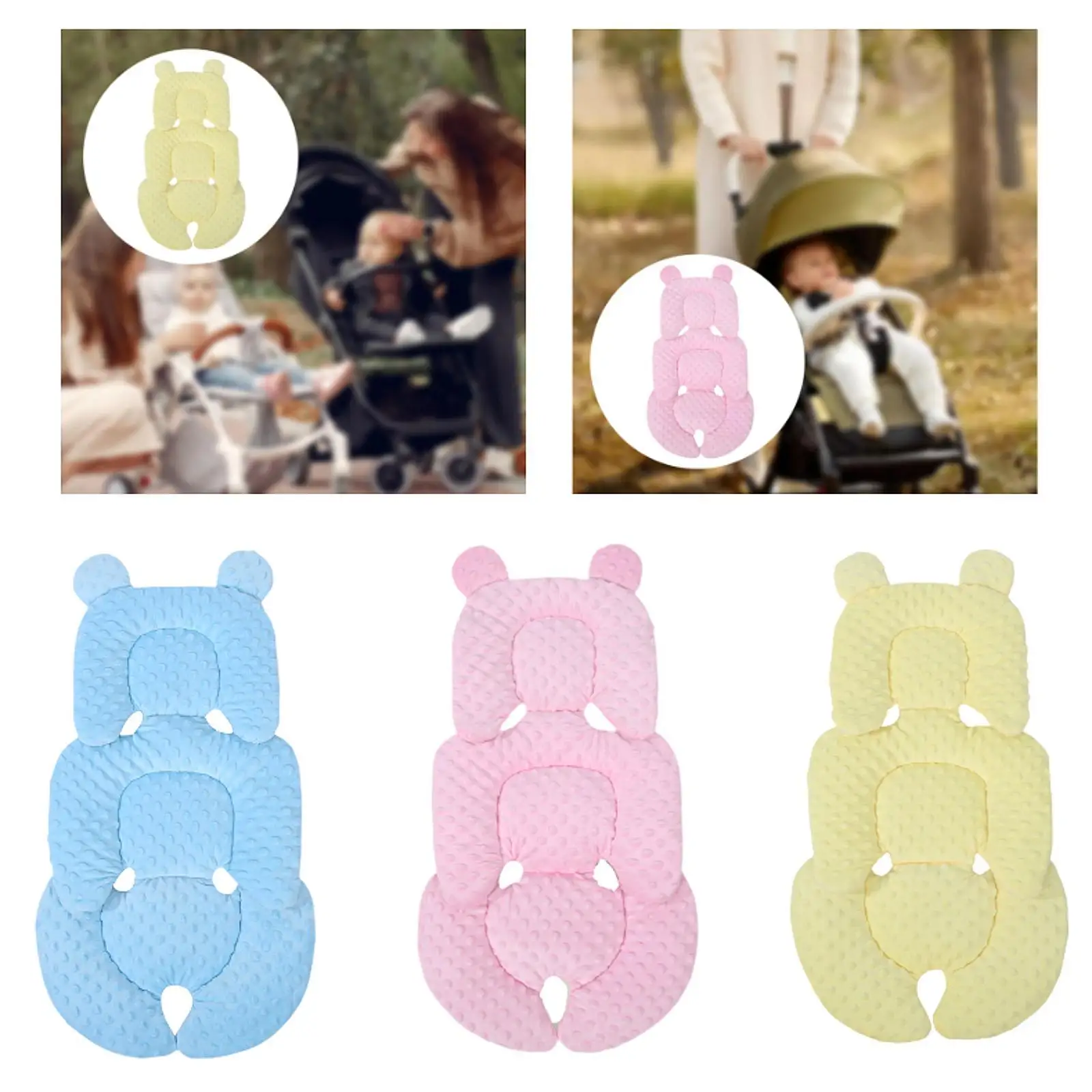 Seat Pads Cart Mat Soft Padding Stroller Cushion for Pushchair Stroller Car