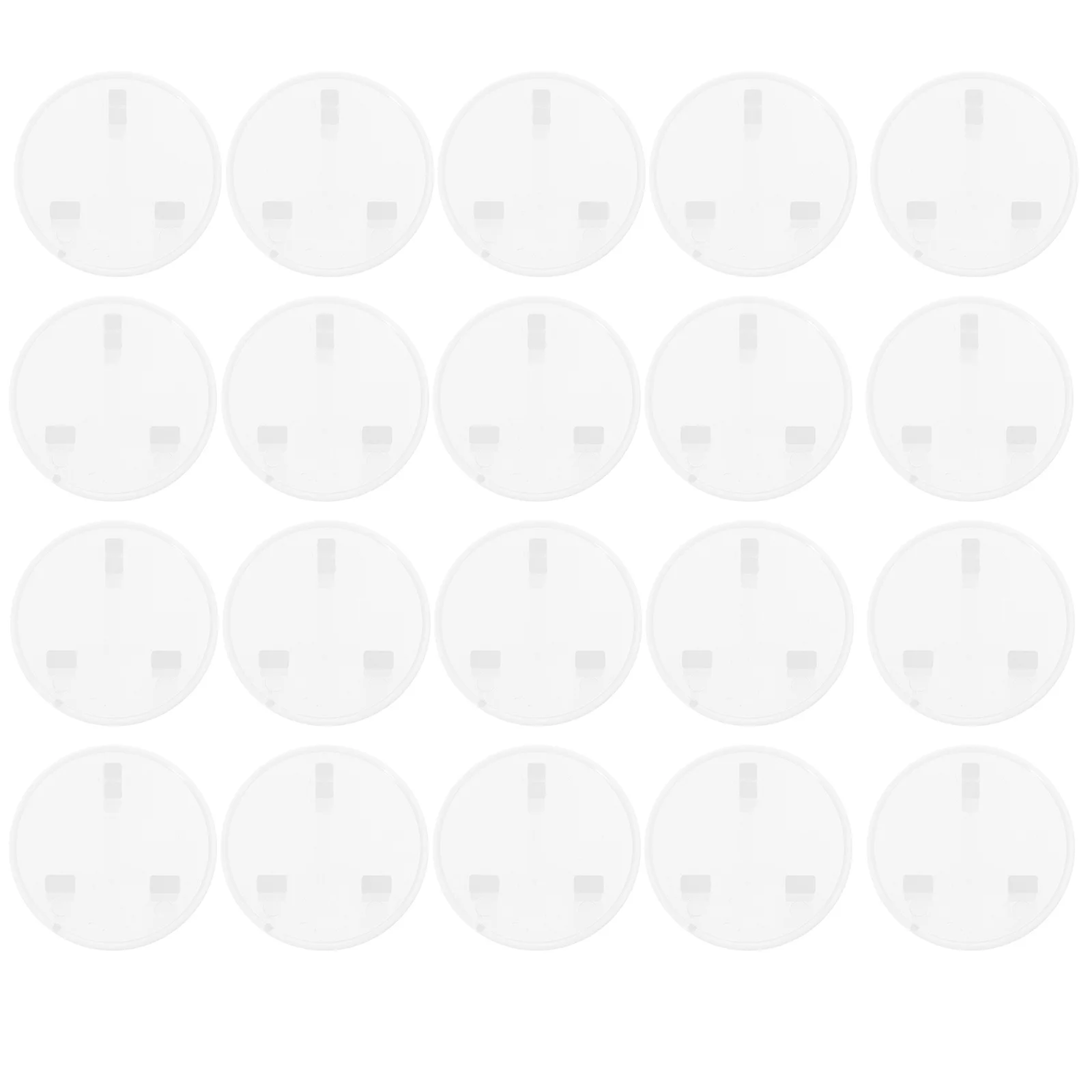 20 piezas cubiertas de salida a prueba de bebés, protectores de enchufe de toma de corriente de seguridad para niños, cubiertas de salida, tapa protectora de enchufe - imagen 2