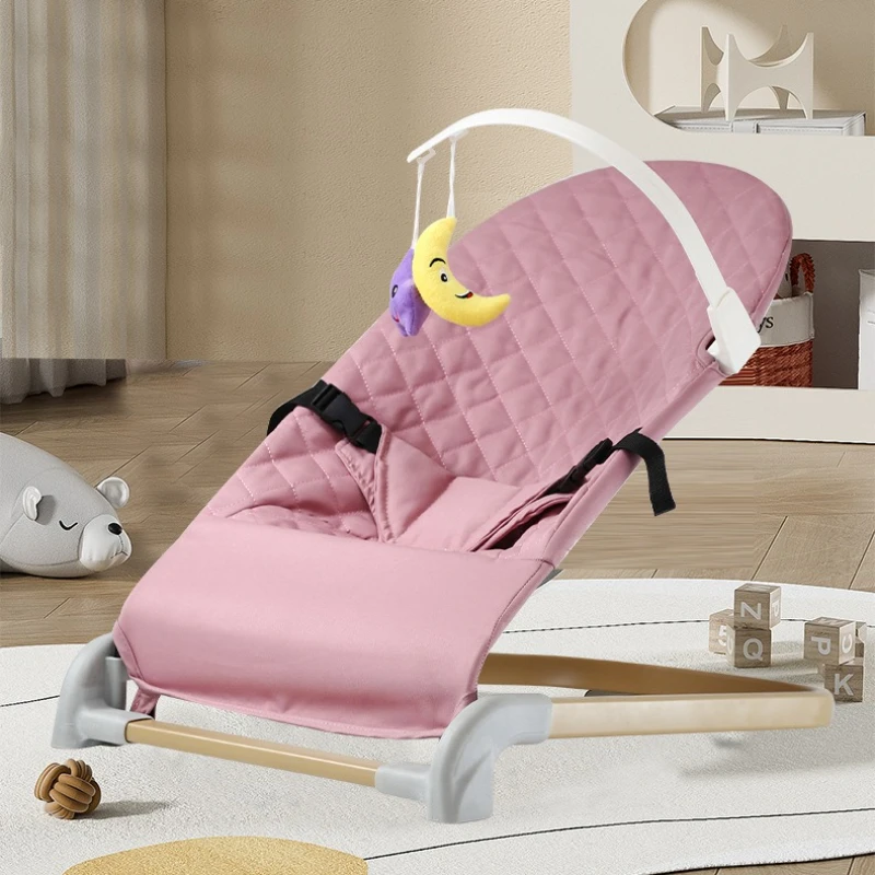 Mecedora para bebé, asiento ajustable, cuna de seguridad para dormir para bebé, columpio plegable con 3 posiciones reclinables, bóveda para bebés