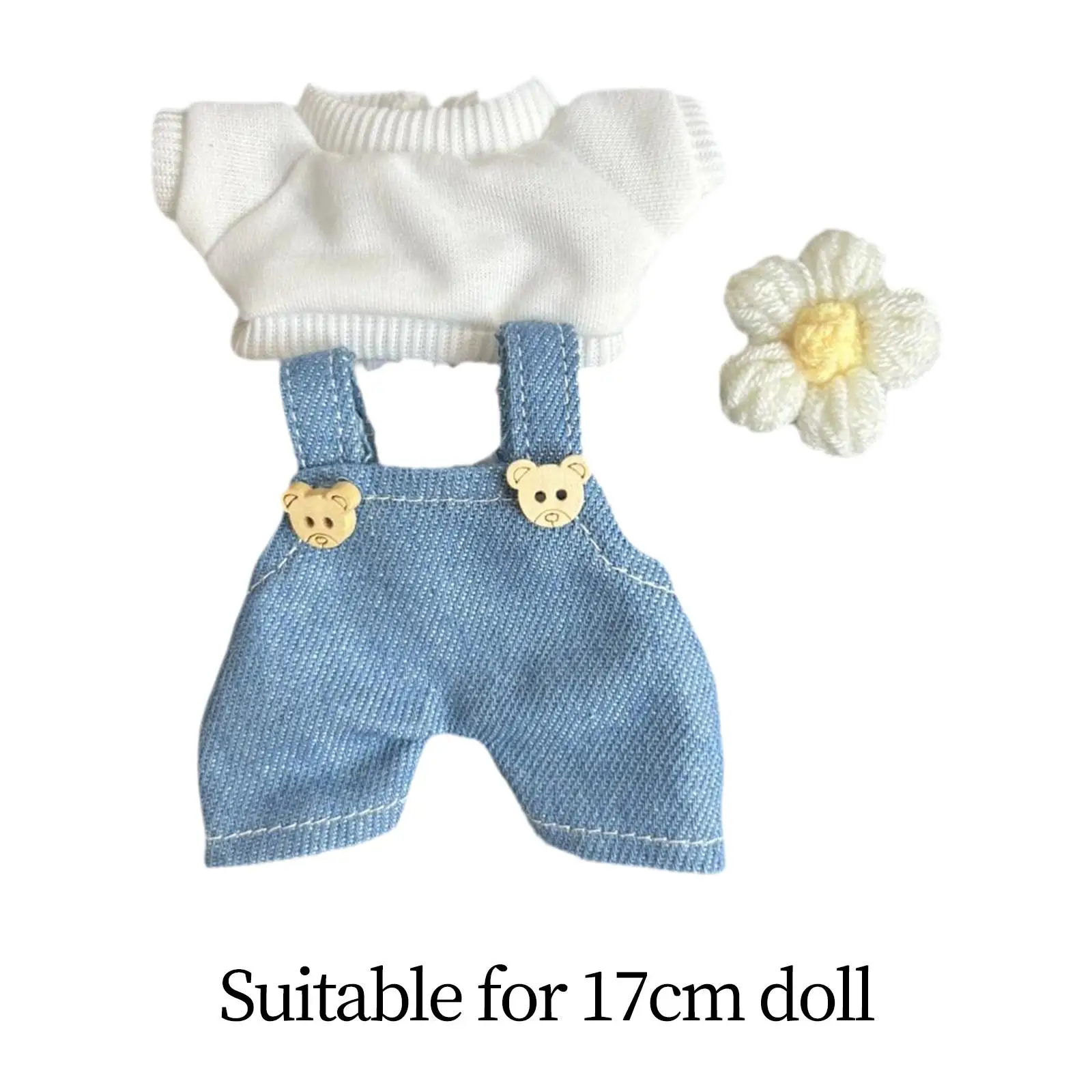 Mini 6 inch Doll Clothes,Doll Pants Outifits Set,Hat,Clothing,Adorable Girls Gift,T Shirts,Girl Doll Clothes for Age 5-7 8-10