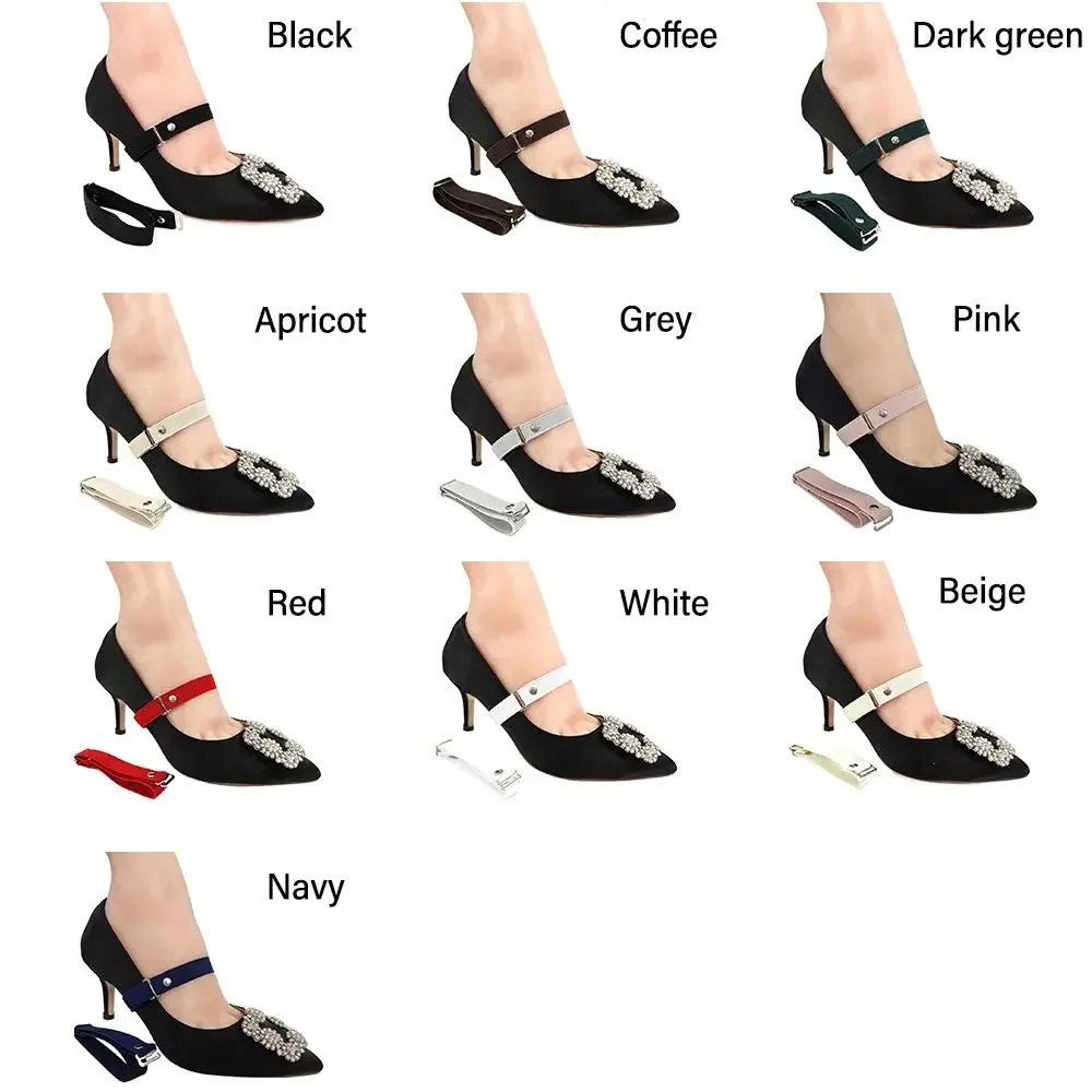 Accesorios para mujer, tacones altos, cinturón de seguridad para zapatos, paquete de cordones, cordones elásticos, correas antideslizantes - imagen 5