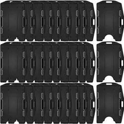 Tarjetero retráctil doble propósito horizontal vertical negro