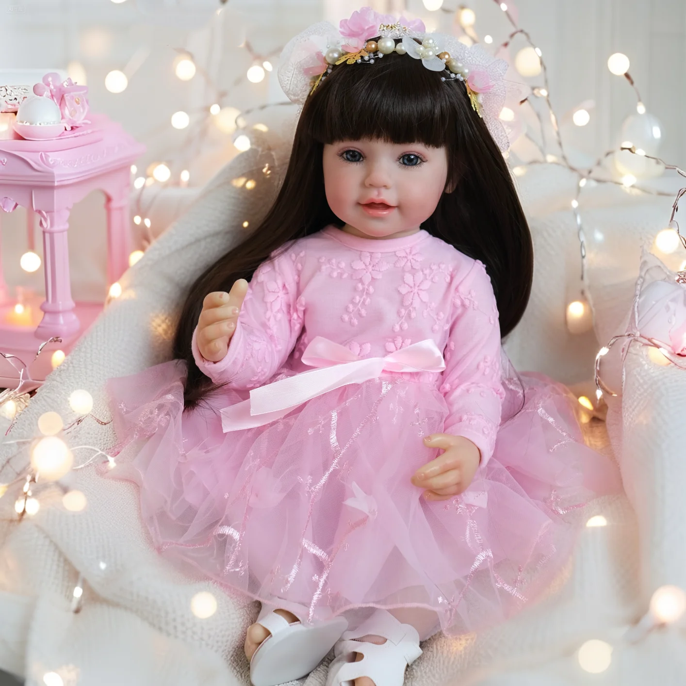 Muñeca bebé reborn NPK de vinilo suave, cuerpo completo - imagen 4