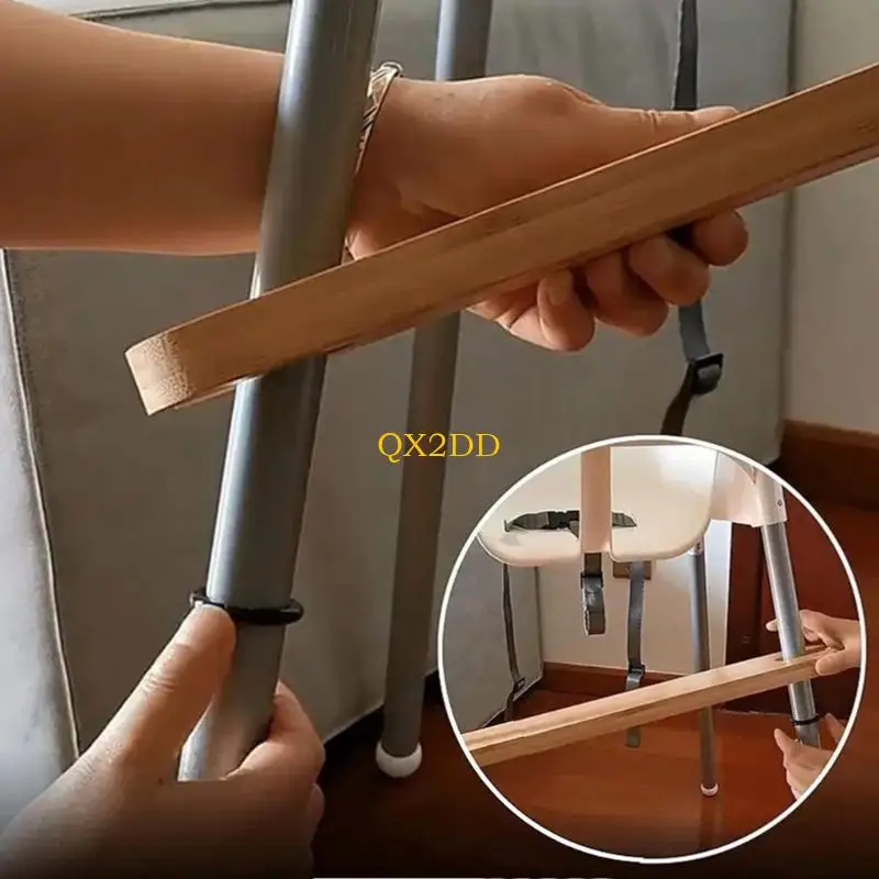 QX2D Reposapiés para trona Pedal ajustable para trona con anillos Esquinas redondas - imagen 4