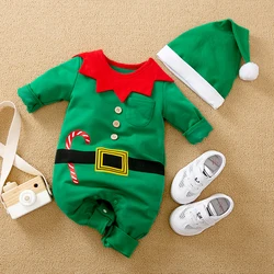 Body bebé manga larga elfo Navidad