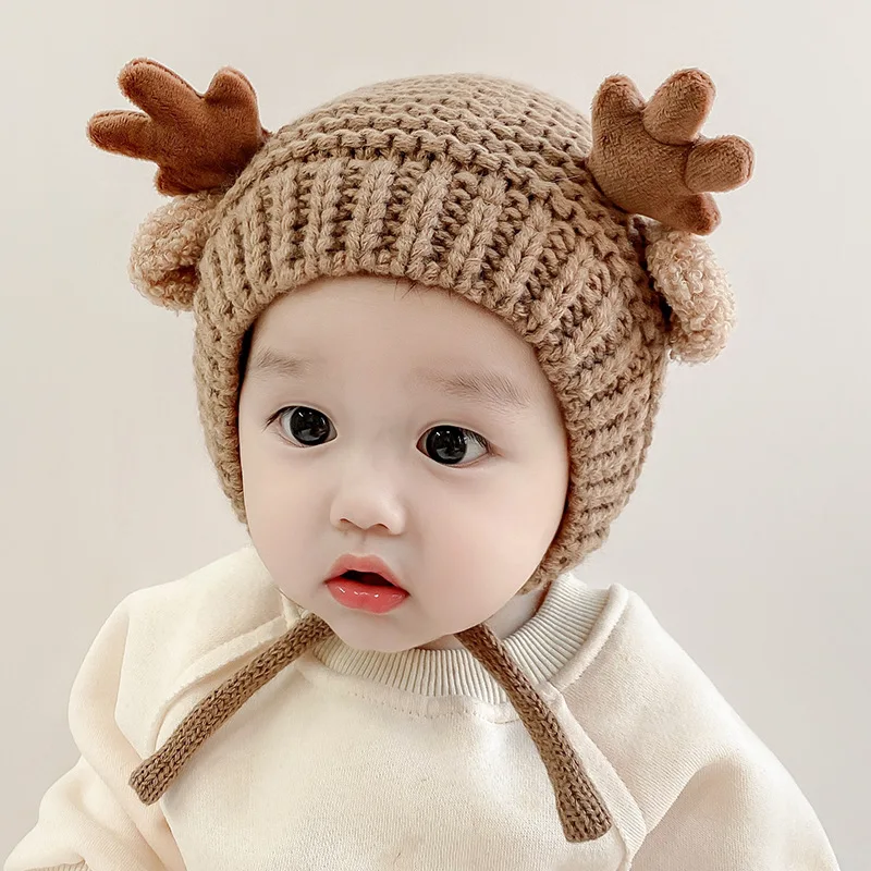 Gorro de lana merino para bebé suave y cálido de invierno - imagen 5