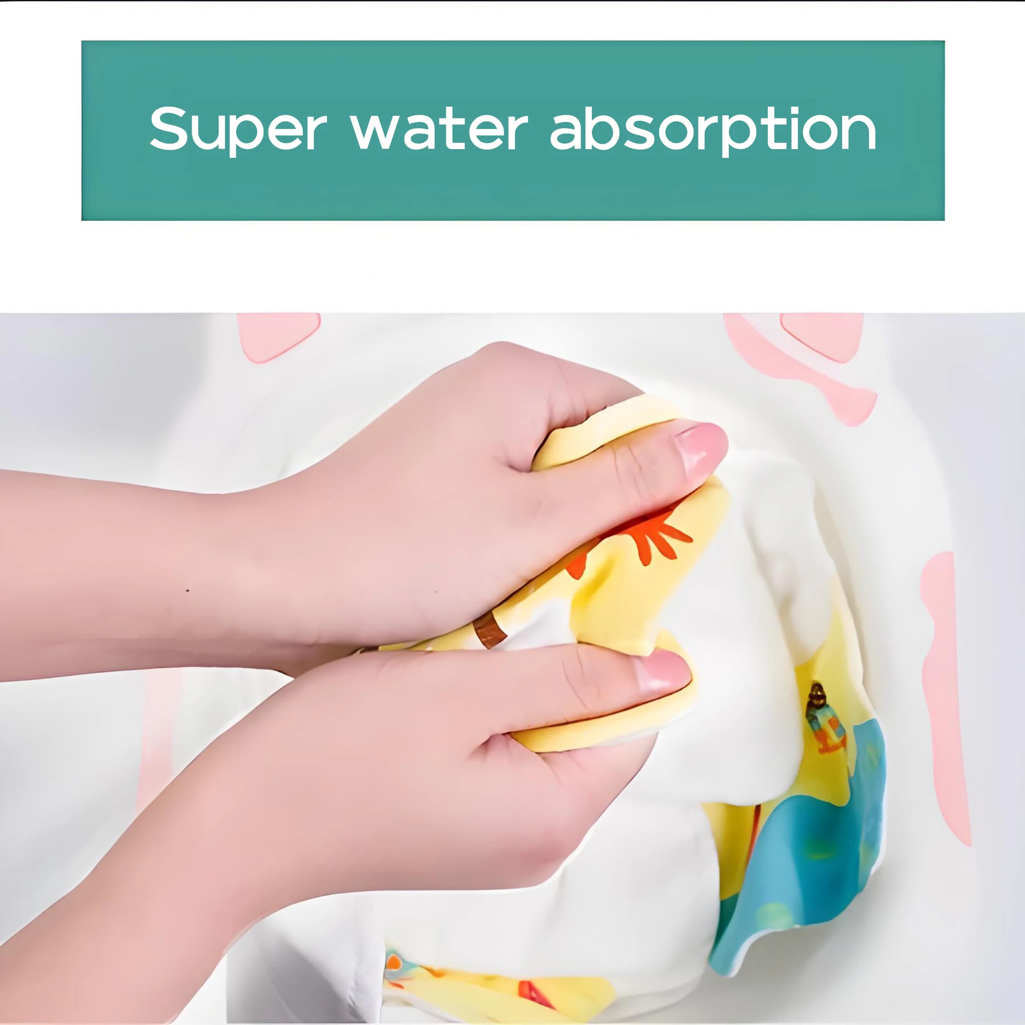 Toalla absorbente de sudor para bebé, gasa de algodón de verano para bebé, almohadilla para jardín de infantes, toalla para espalda, toalla para saliva, transpirable, absorbente de sudor de dibujos animados - imagen 4