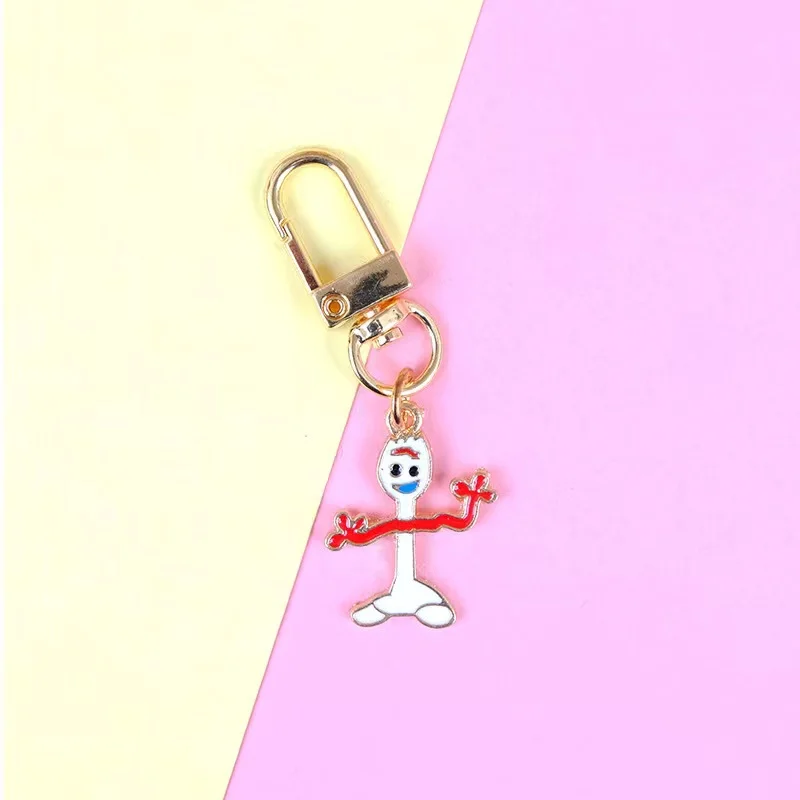 LLavero de Anime de Disney Forky Alien Lotso Toy Story, adorno de llavero de dibujos animados kawaii, colgante de coche, juguetes para niños, regalos
