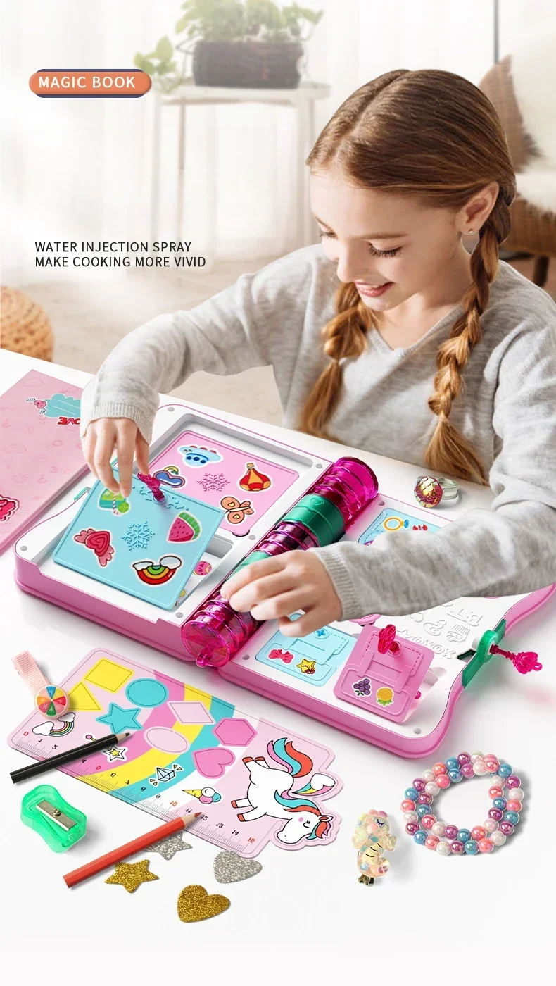 Libro mágico con ilustraciones de princesas