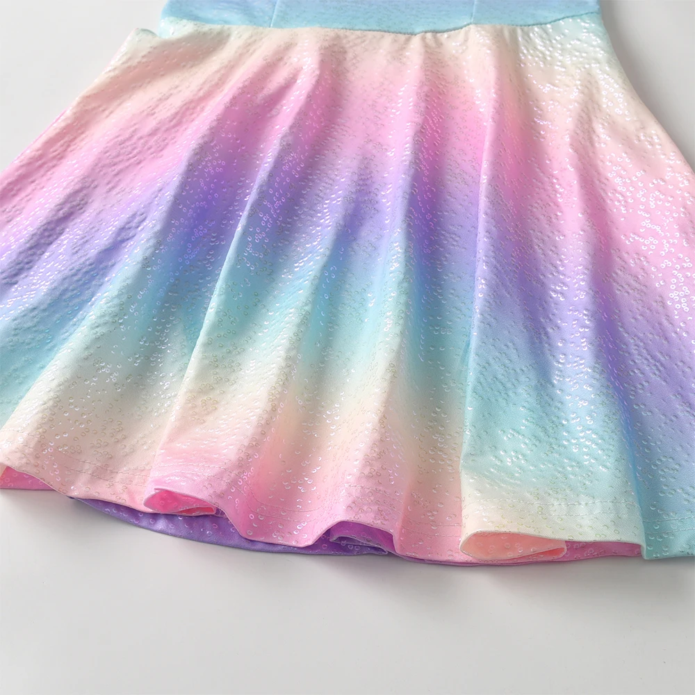 DXTON vestido de verano sin mangas para niña estilo sirena A - imagen 3