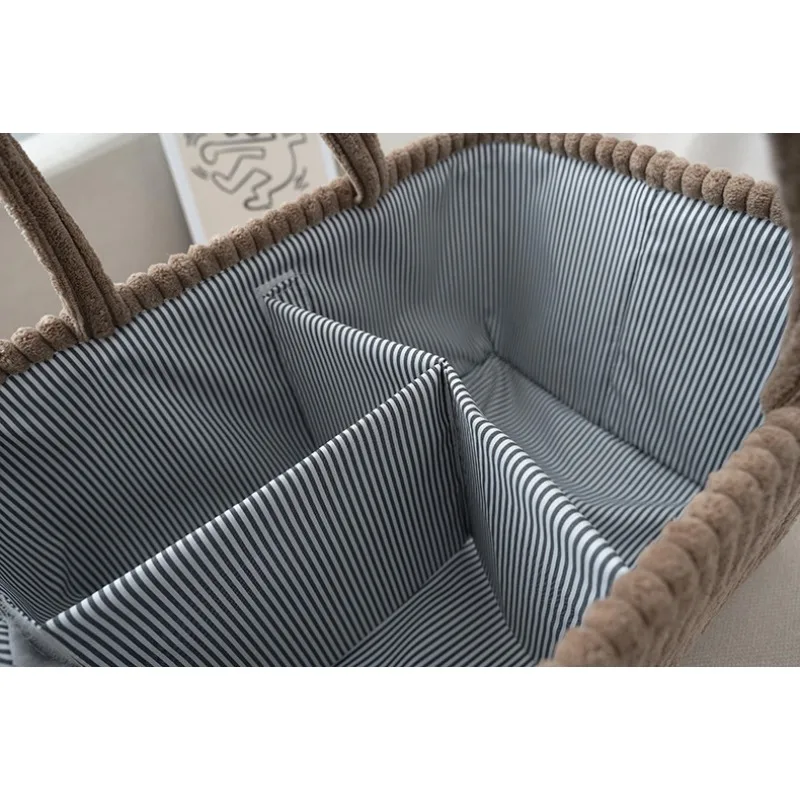 Bolsa de mamá portátil, bolsa de pañales, biberón, juguetes, compartimentos de almacenamiento, bolso, cesta organizadora de productos para bebés de gran capacidad - imagen 5