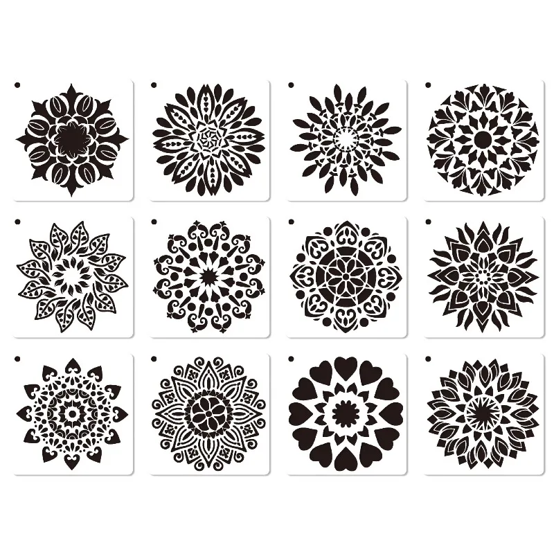 Plantillas de mandala para niños: dibujo reutilizable y lavable