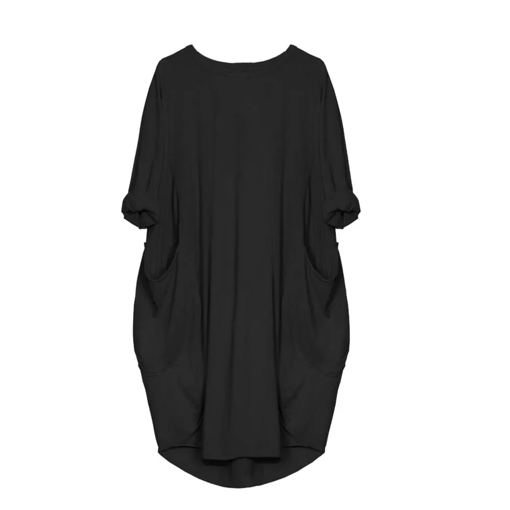 Vestido de manga larga para maternidad – estilo otoño - imagen 5