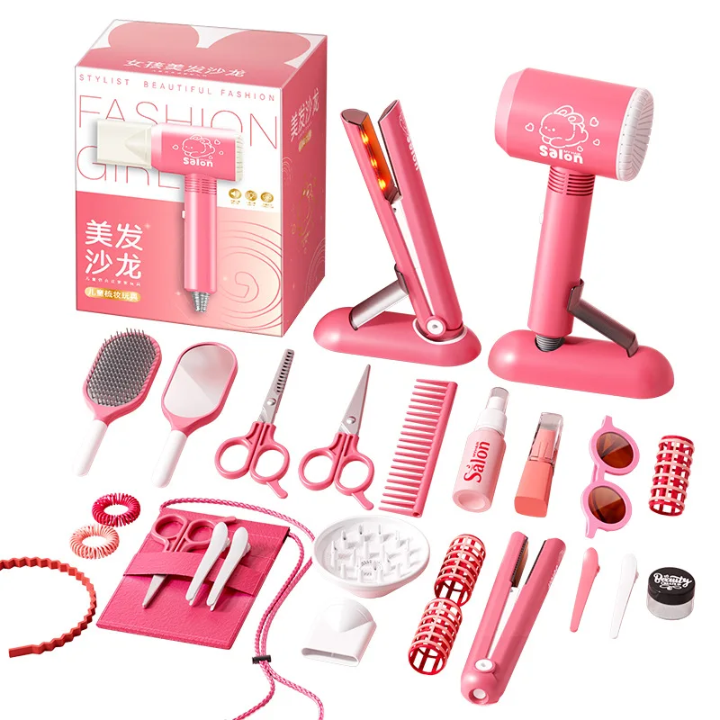 Juego de peluquería para niñas con secador y maquillaje - imagen 4