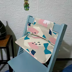 Cojín para silla de crecimiento de bebé Stokke, estera de hielo de verano de cuero PU adecuado para TrippTrapp, funda de asiento impermeable, cinturón de seguridad