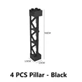 4PCS Pillar Black