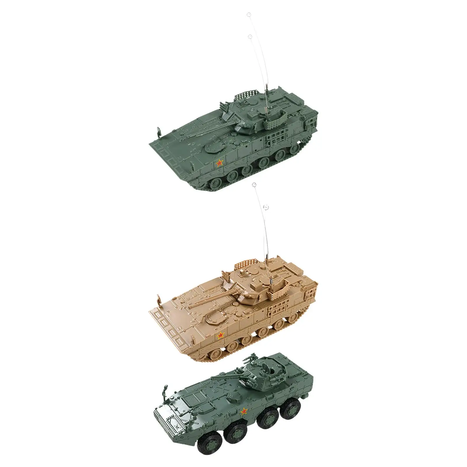1:72 4D Assembly China Tank Model for Tabletop Decor Display Table Scene