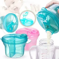 Recipiente para leche en polvo portátil con dosificador infantil