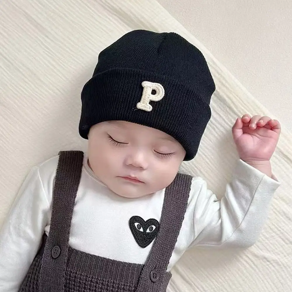 Gorros suaves de invierno, gorro cálido a prueba de viento para niños pequeños, gorro de ganchillo, protección para los oídos de Color sólido, gorro tejido para niños y niñas